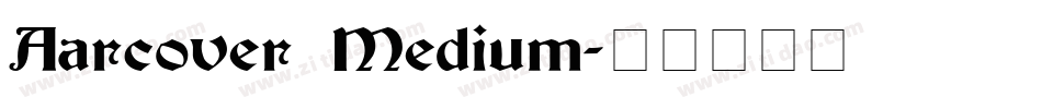 Aarcover Medium字体转换
